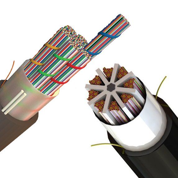 A bunch of wires are stacked on top of each other