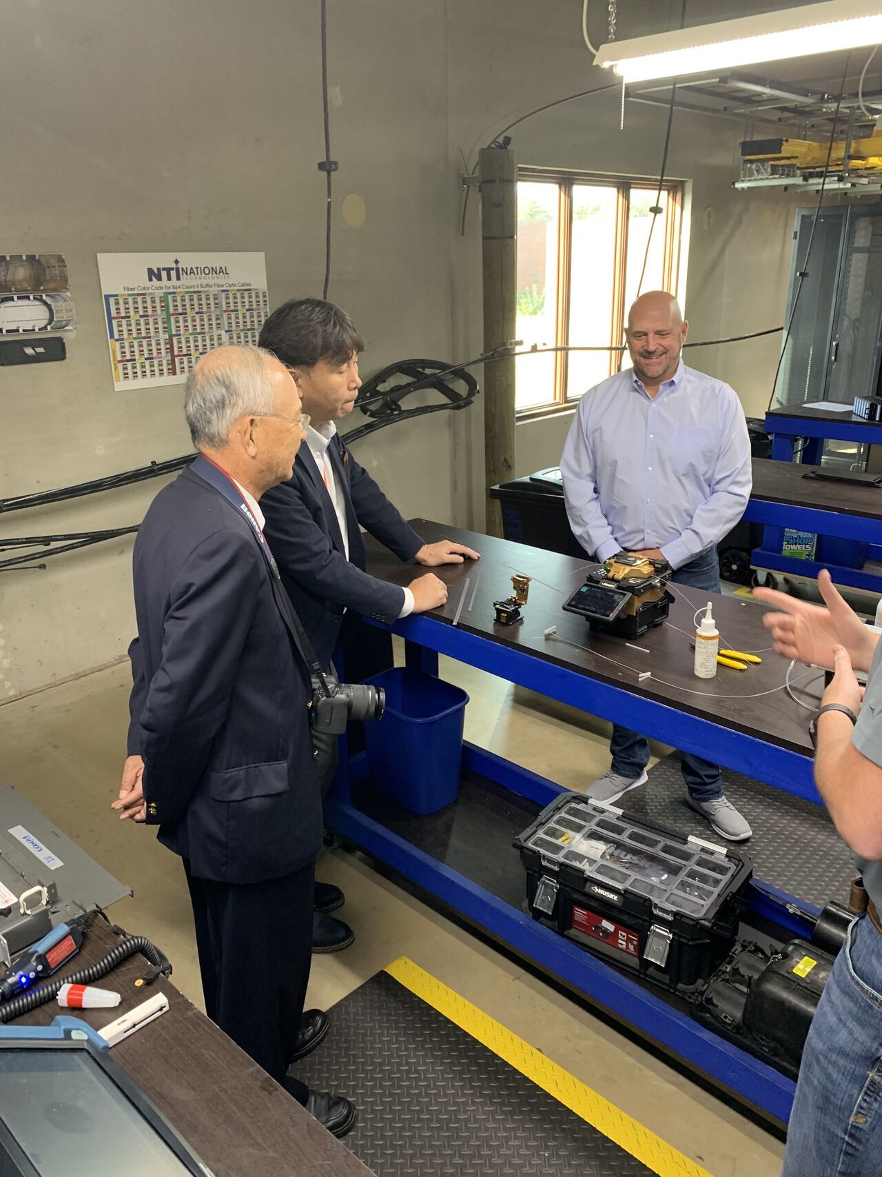 Meisei Correspondence team with NTI team