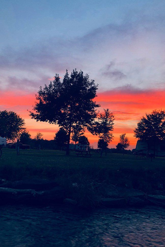 Sunset in Park
