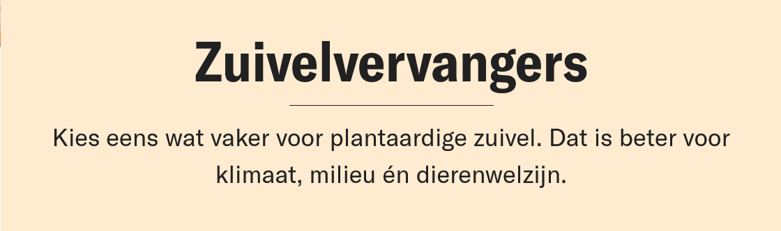 plantaardige zuivel beter voor klimaat, milieu en dierenwelzijn.