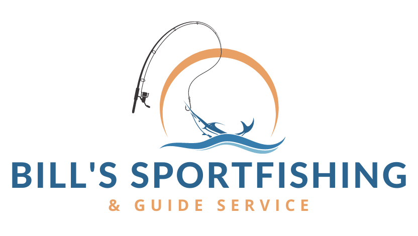 A logo for bill 's sportfishing and guide service