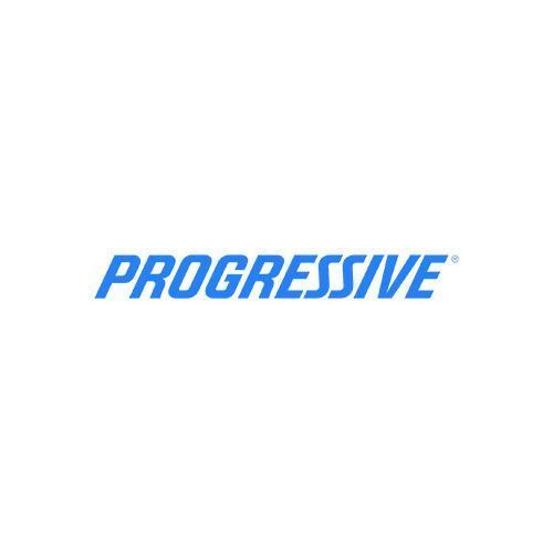 The progressive logo is blue and white on a white background.