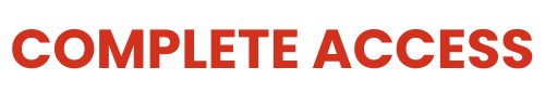 The word complete access is written in red on a white background.