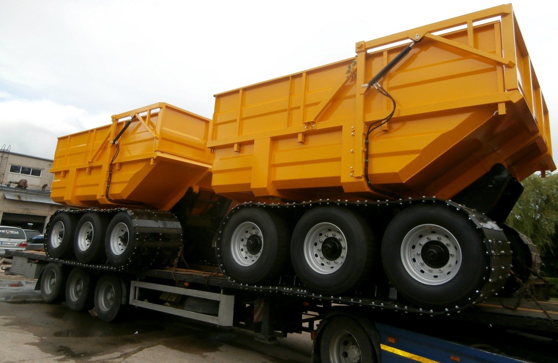 Durpių pervežimo puspriekabės