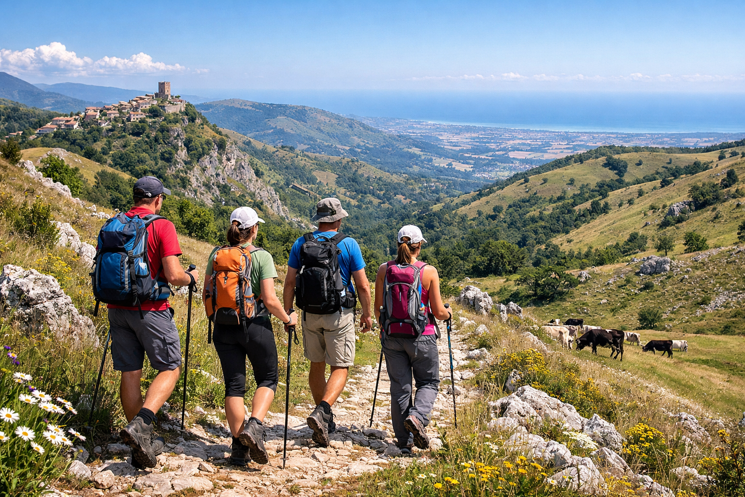 Escursioni a piedi nei Monti Frentani