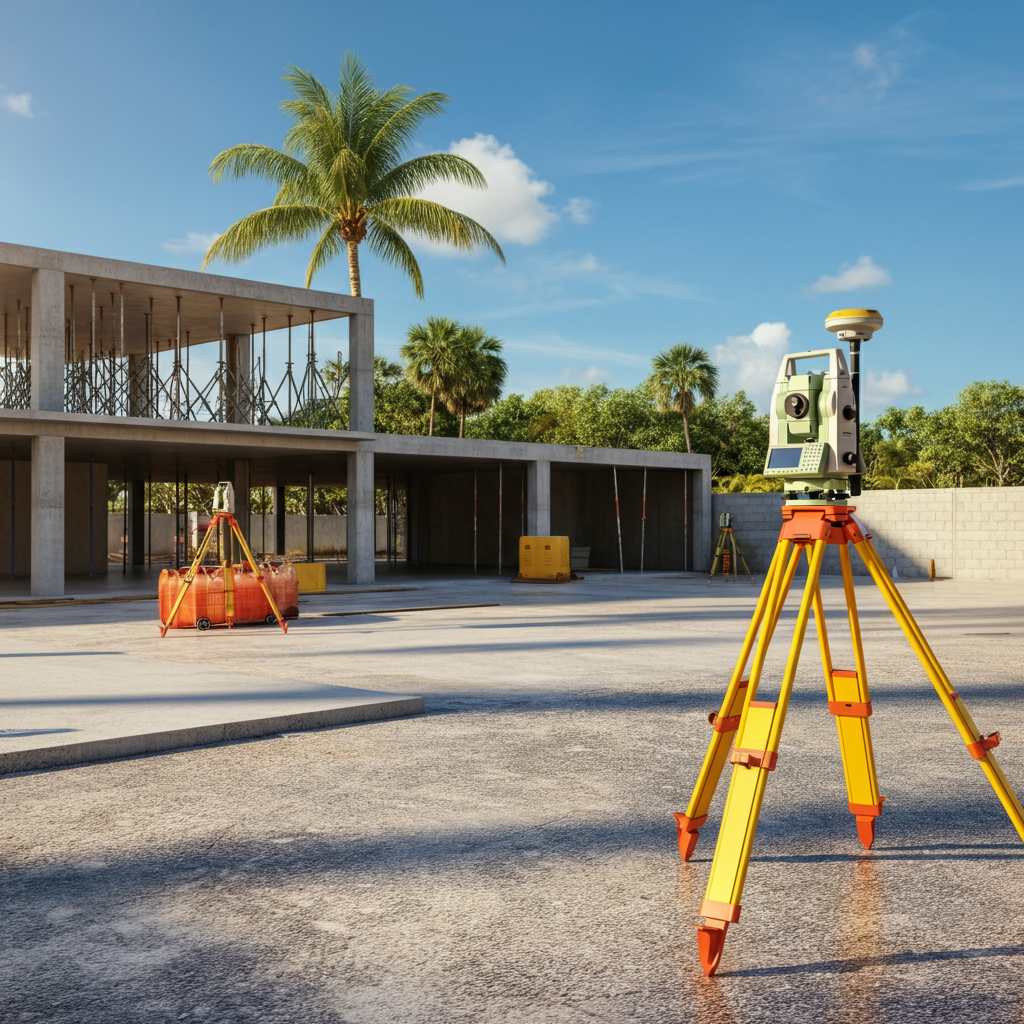 Construction survey site in Florida