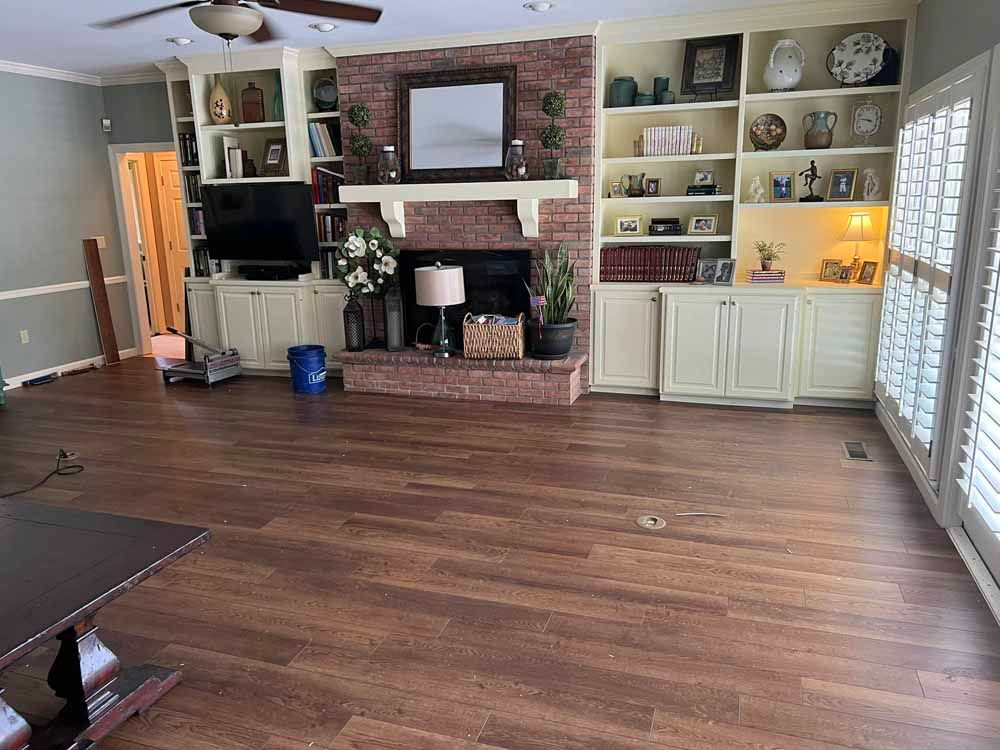 Living Room With Hardwood Flooring