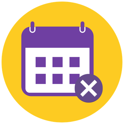 Cancel anytime icon - Purple Mobile