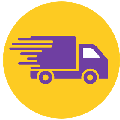 Free delivery icon - Purple Mobile