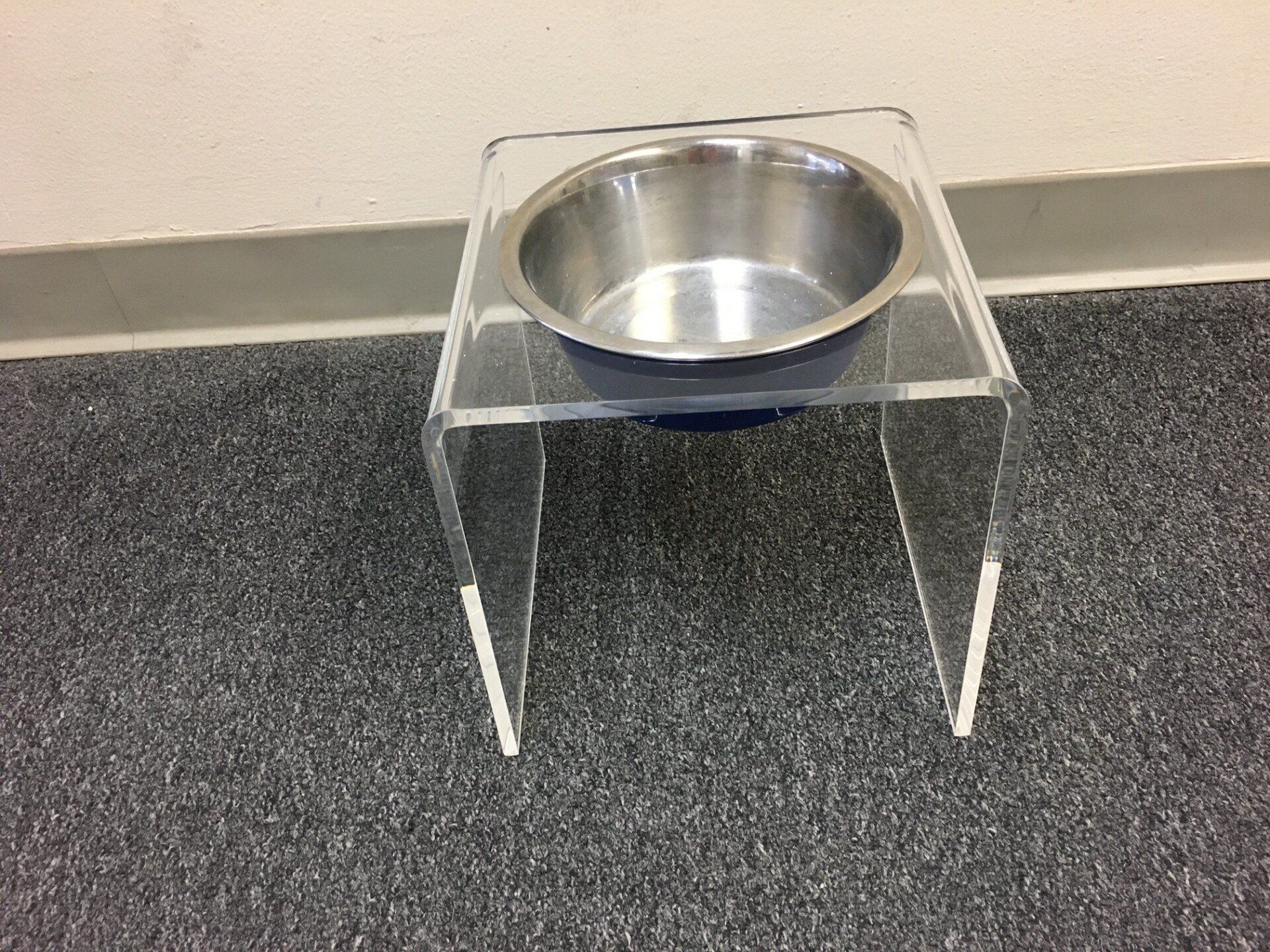 Acrylic Dog Bowl Stand