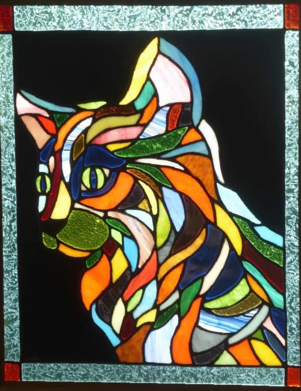 Cat Window — Stained Glass in Townsville, QLD