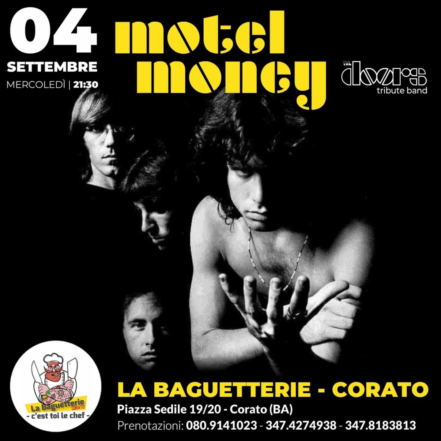 MERCOLEdì 04 SETTEMBRE 2024 - MOTEL MONEY - THE DOORS Tribute Band