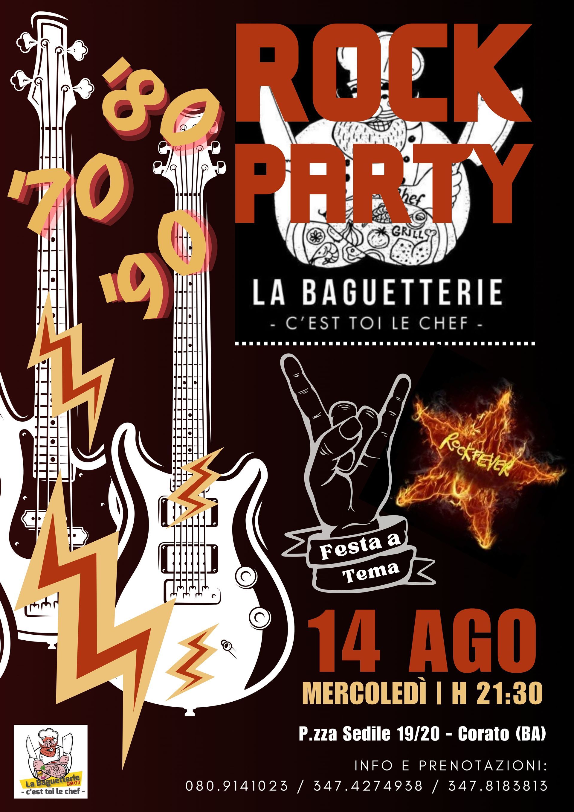 MERCOLEdì 14 AGOSTO 2024 - rock fever - vigilia di ferragosto rock party