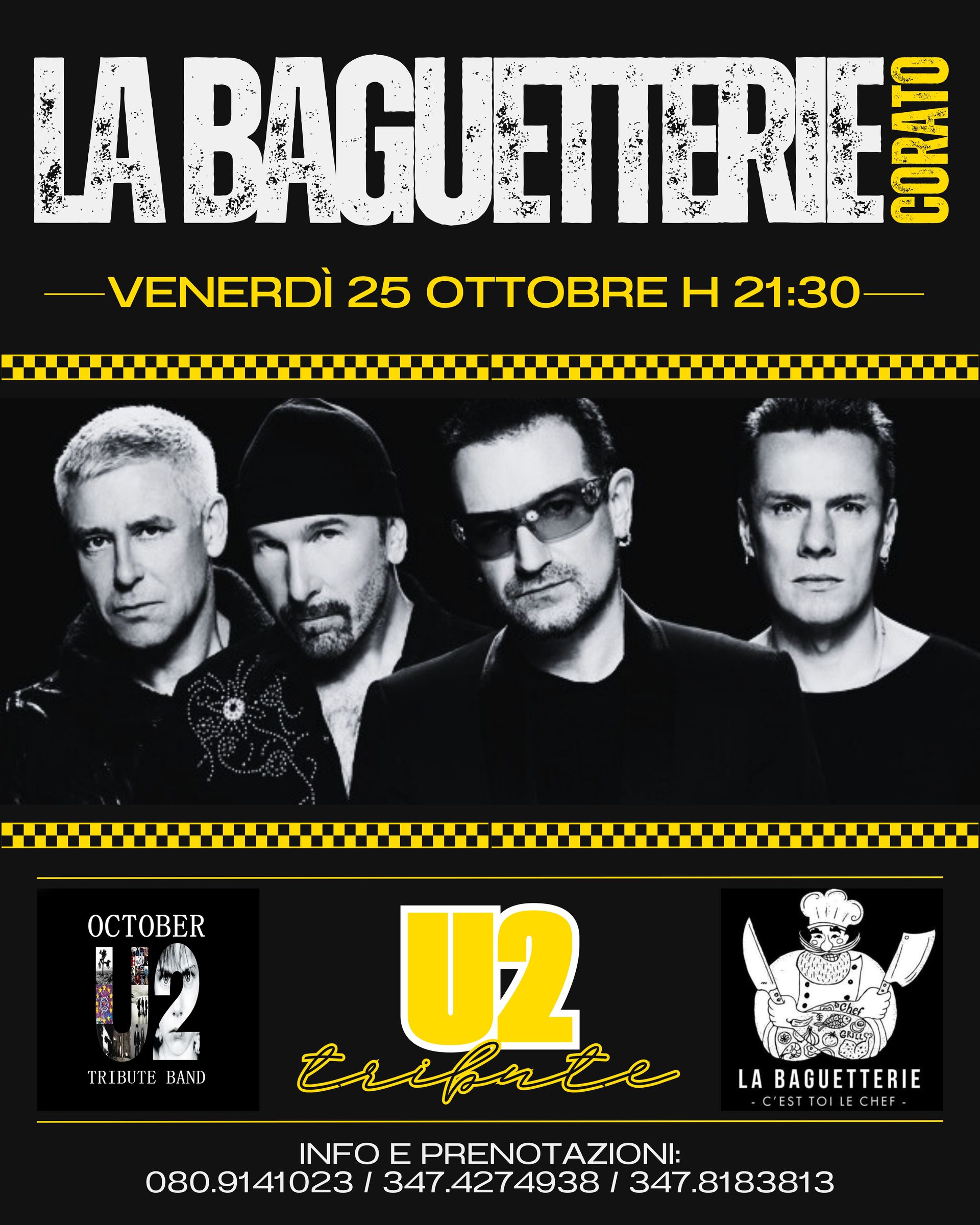 Venerdì 25 ottobre 2024 - OCTOBER - U2 TRIBUTE BAND