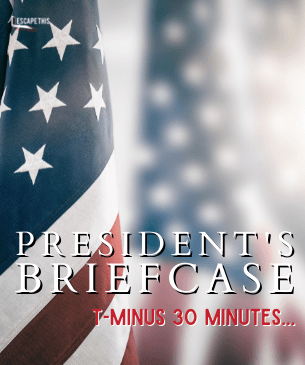 The President's Briefcase escape room at Escape This