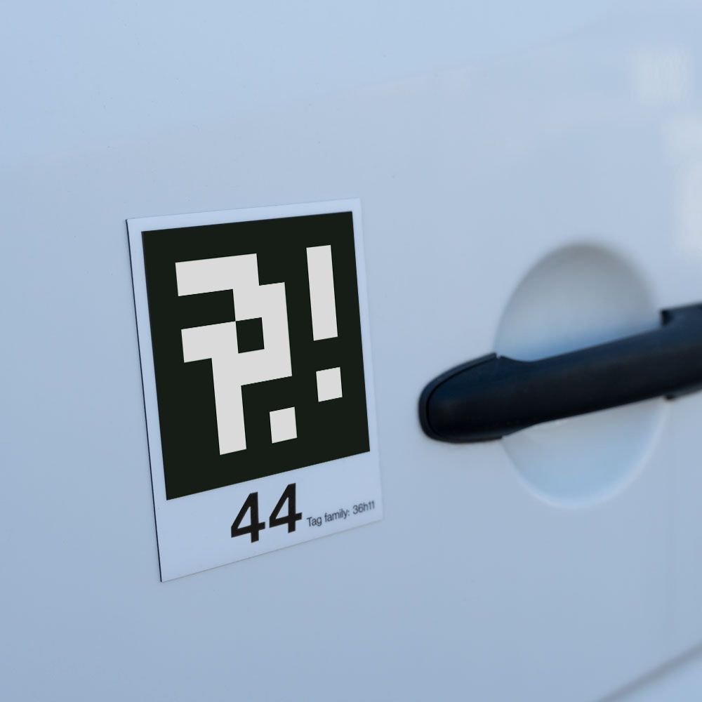 A sticker with the number 44 on it