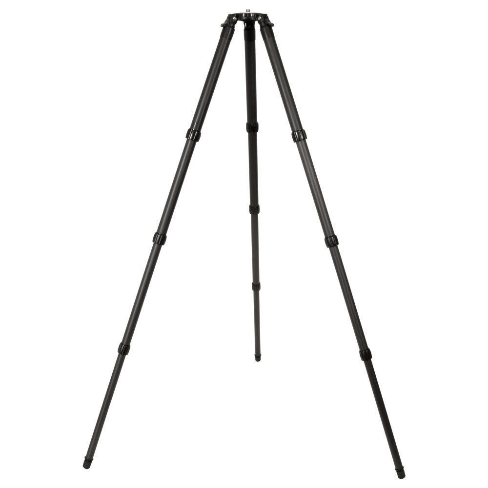 A tripod with four plates attached to it on a white background.