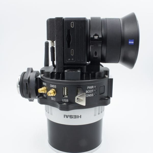 A black and blue device with the word resepi on it