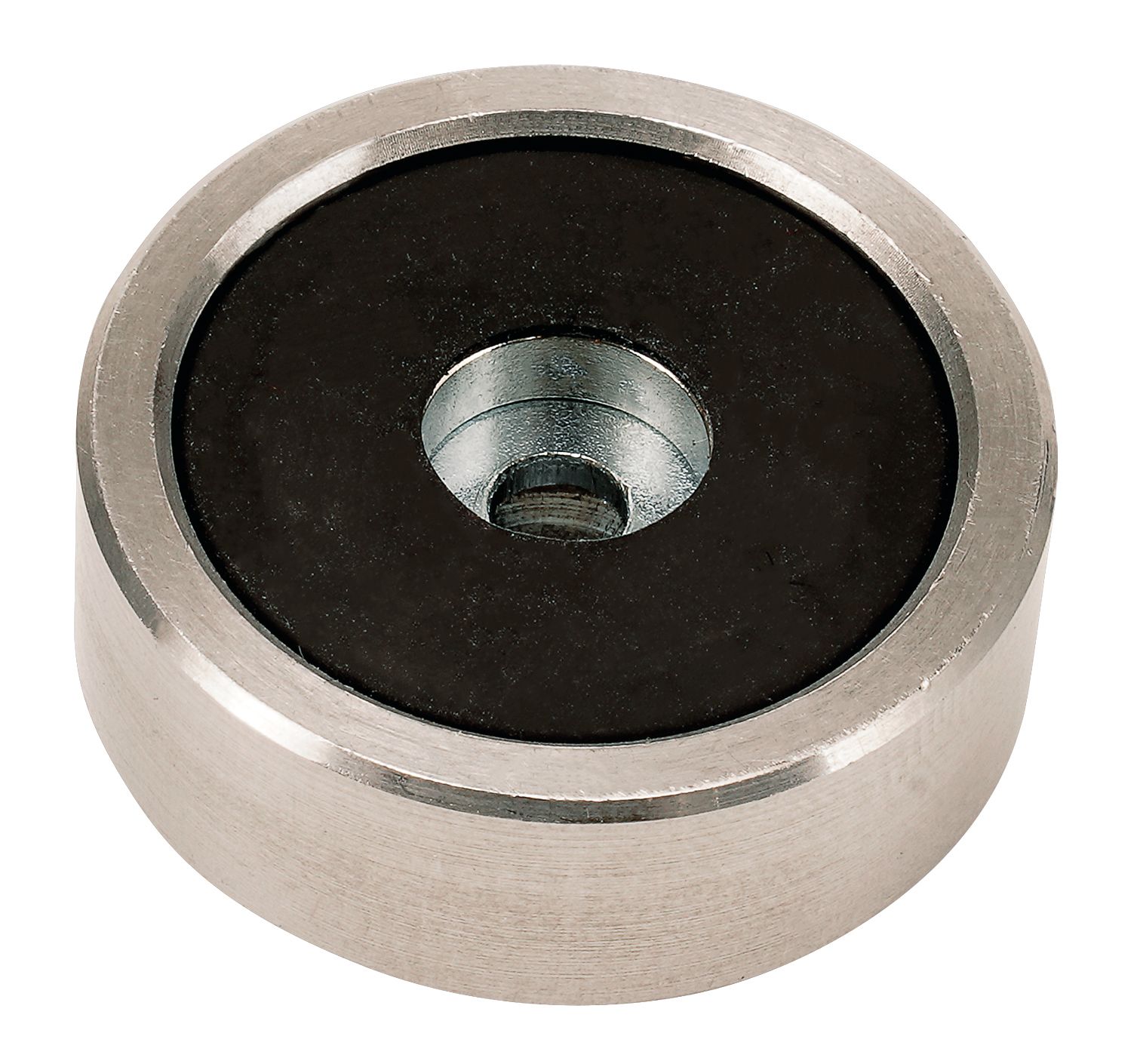 A metal ring with a hole in the middle