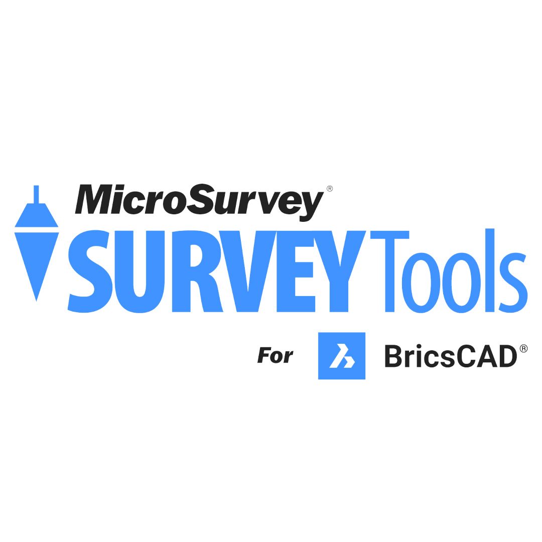 The logo for microsurvey survey tools for bricscad