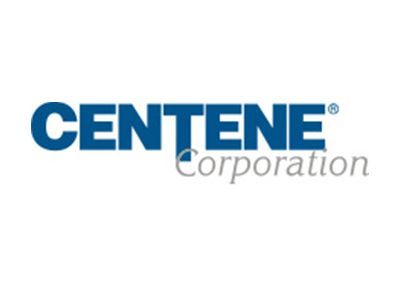 Centene Corporation logo in blue text with 