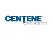 Centene Corporation logo in blue text with a gray 