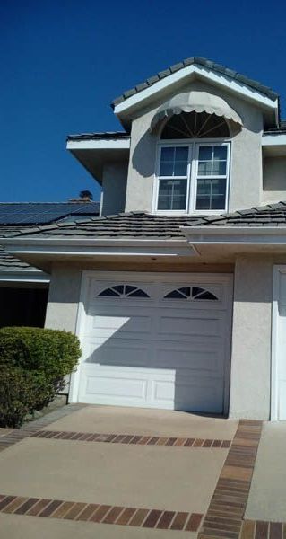 house with a dome awning