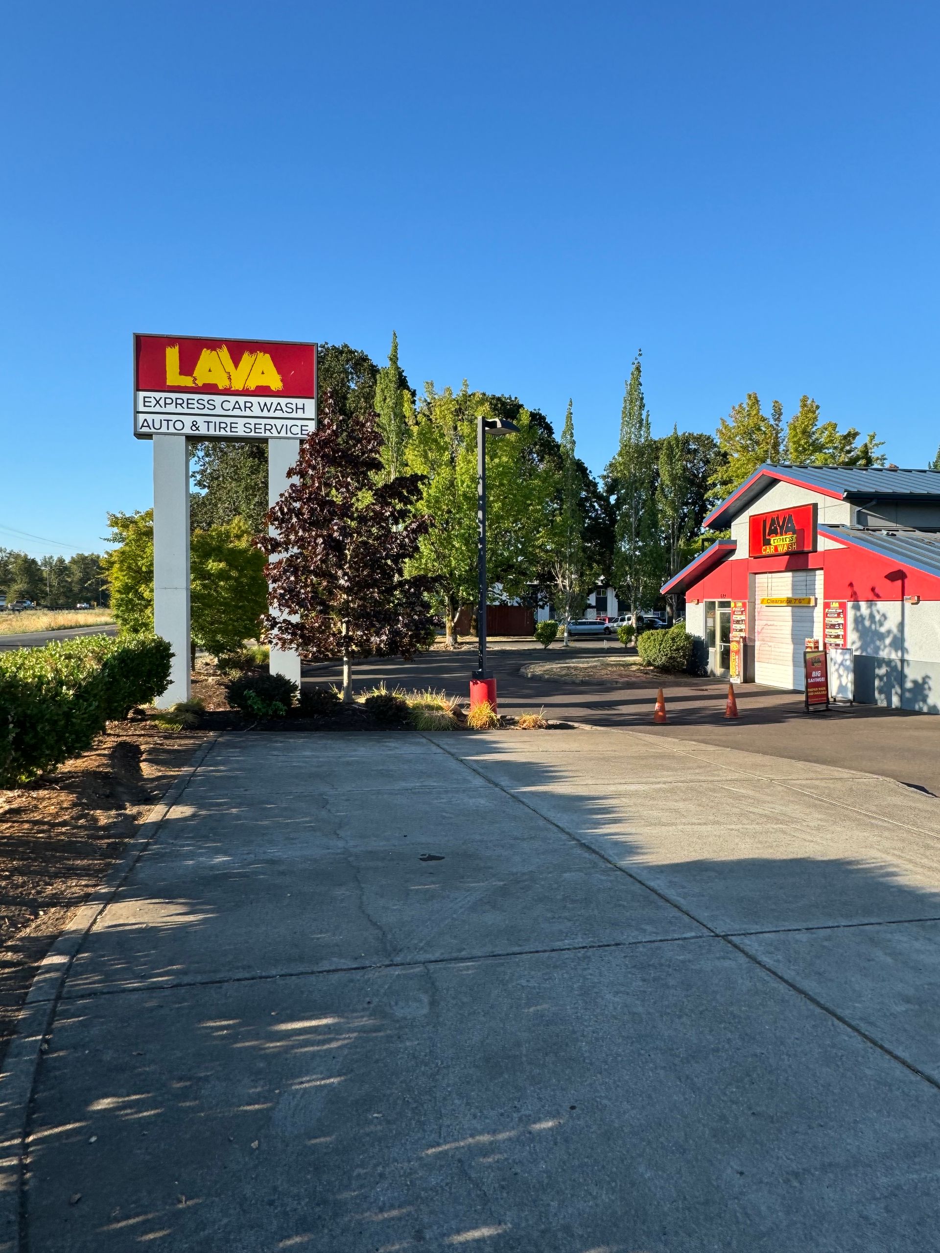 Signboard of Lava Auto Tire Service & Car Wash - Albany Auto Repair