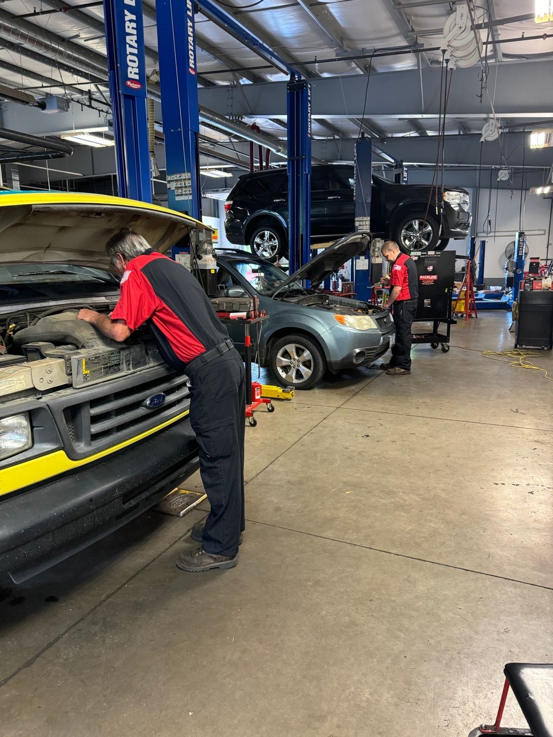 Inside of Our Service Center in Albany, OR - Lava Auto Tire Service & Car Wash