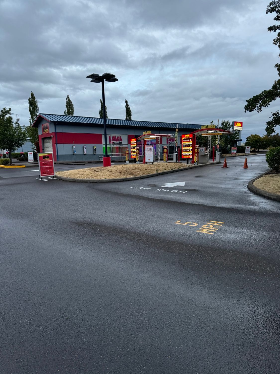 Outside Our Car Wash in Albany, OR - Lava Auto Tire Service & Car Wash