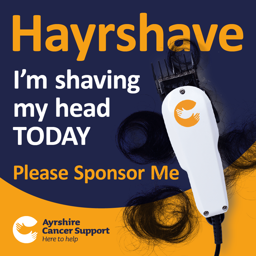 I'm shaving my head TODAY for Hayrshave