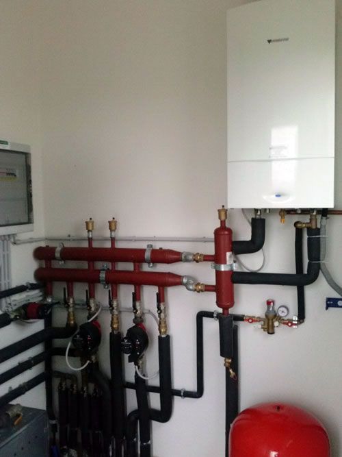 Centrale termica con caldaia