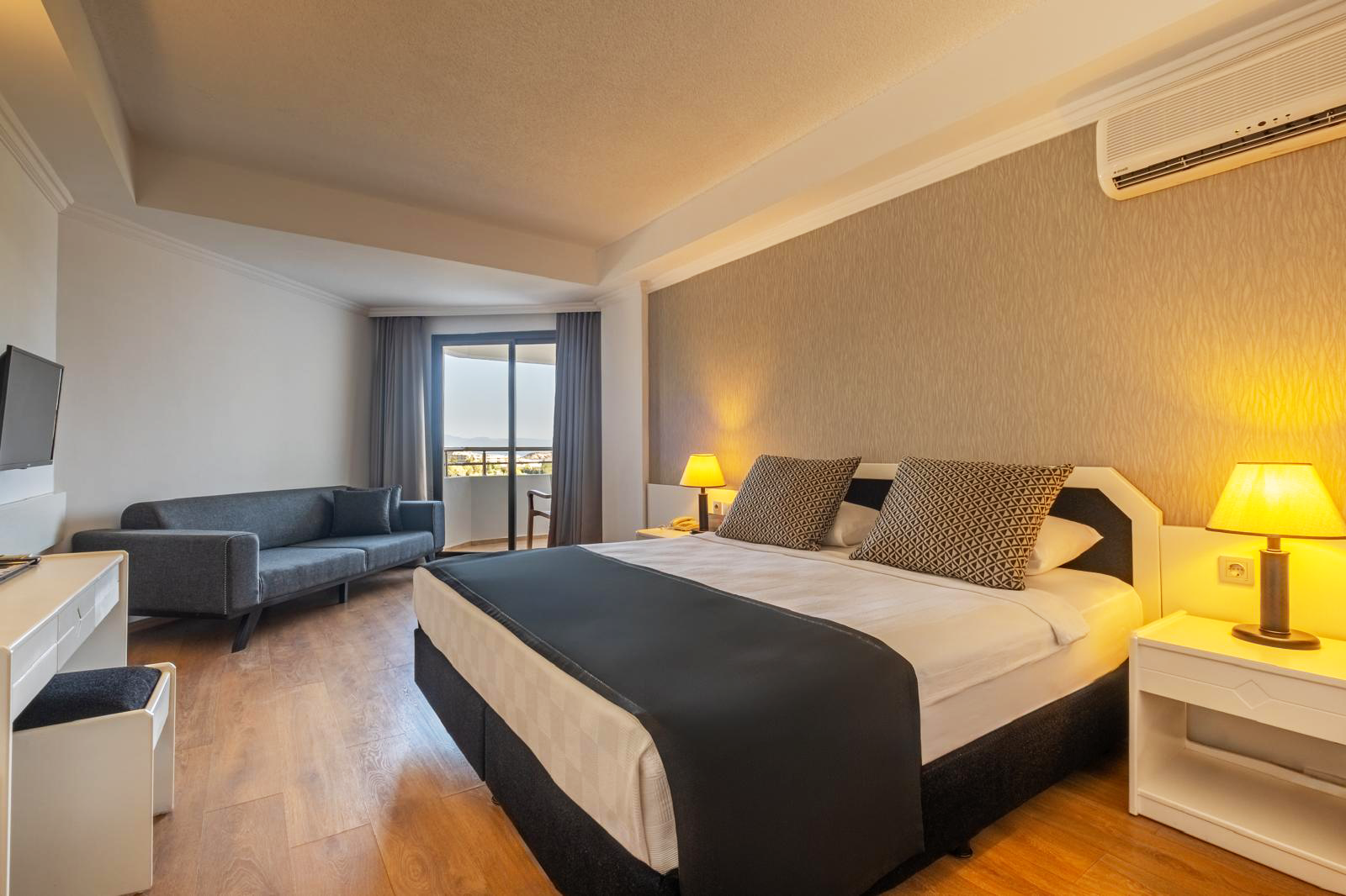 Standard sea view room at Club Beyy Resort Hotel in Menderes, Izmir