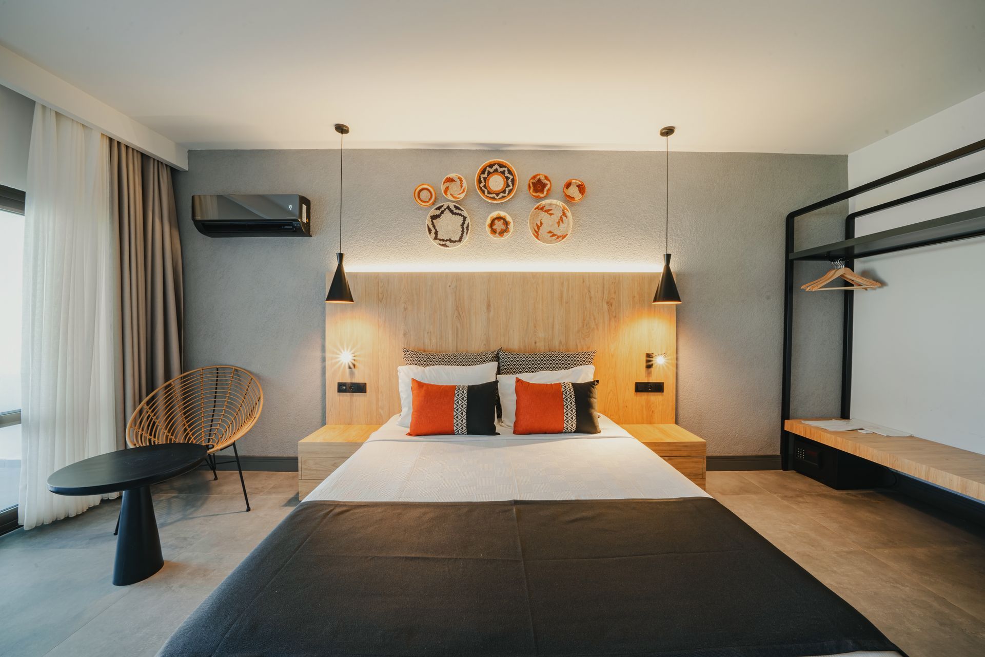 Comfortable Deluxe Double Room at Club Beyy Resort Hotel, Menderes – enjoy peaceful moments with a sea view.