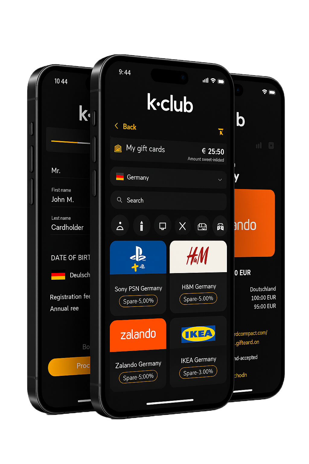 Zwei Telefone mit der King+-App.