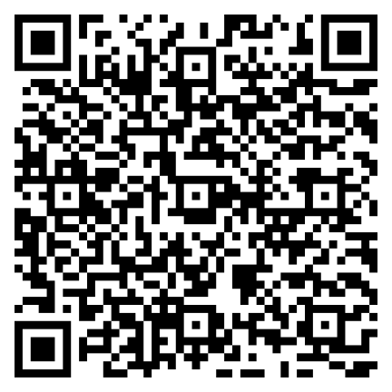 Ein schwarz-weißer QR-Code auf weißem Hintergrund.