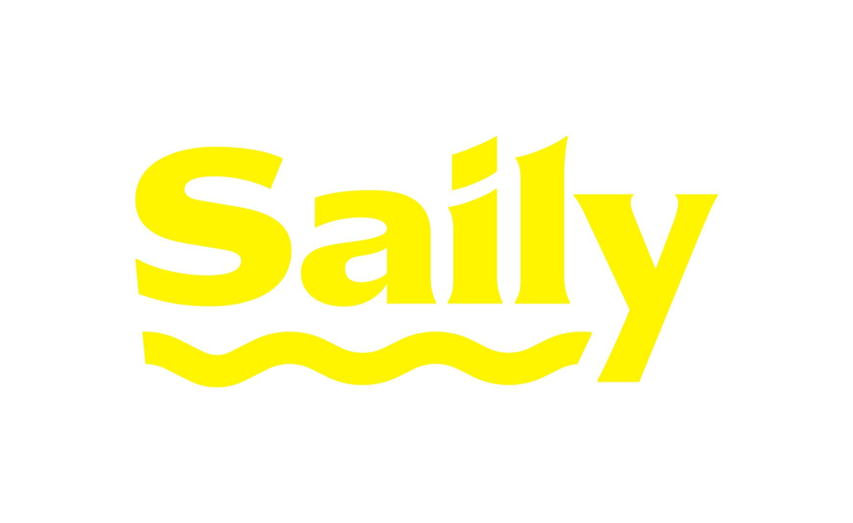 Ein gelbes Segellogo auf weißem Hintergrund.