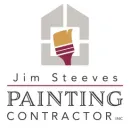 A logo for jim steeves painting contractor inc.