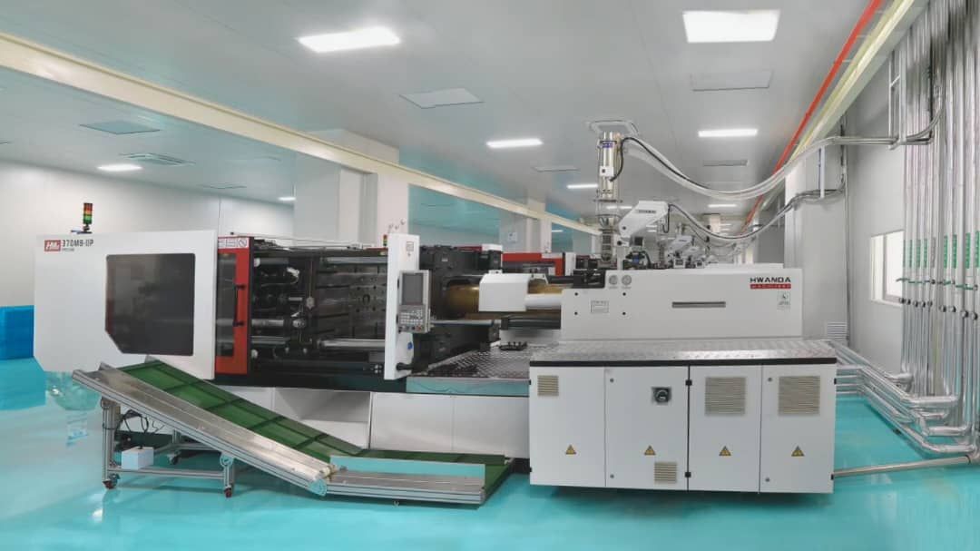 A factory with central material handling system