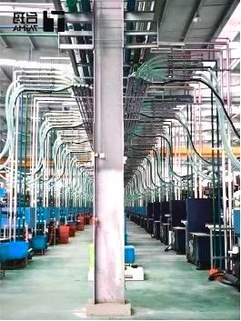 A factory with central material handling system