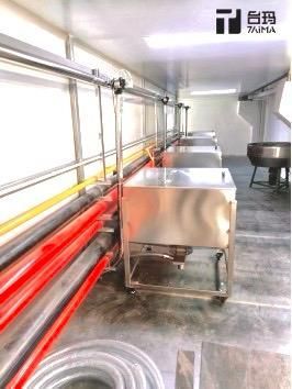 A factory with central material handling system