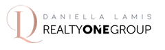 The logo for daniella lamis realtyone group is shown on a white background.