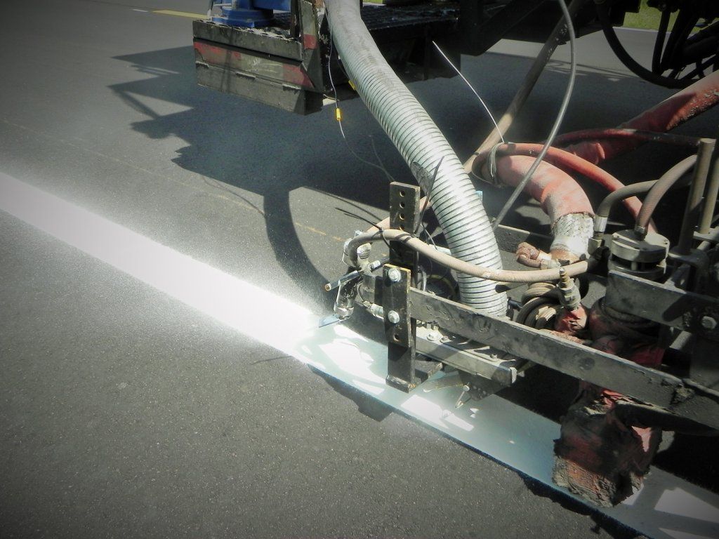 Repainting White Line on The Road — Pensacola, FL — Emerald Coast Striping