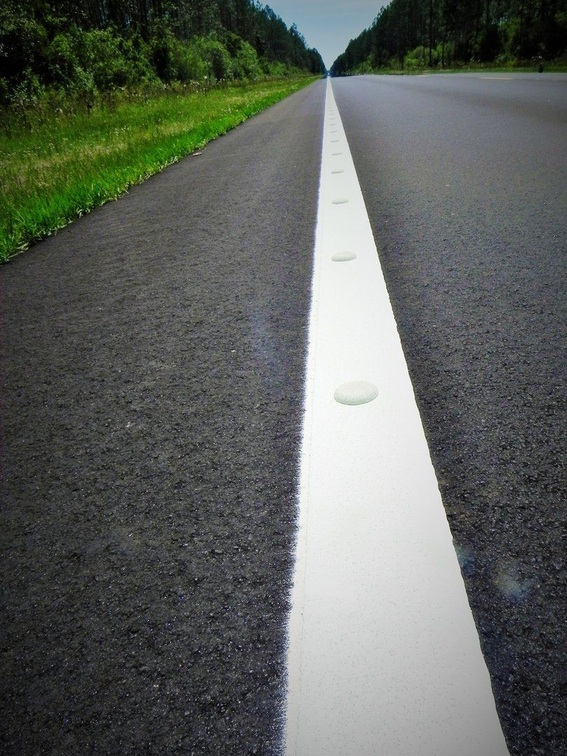 White Line Near the Edge of The Road — Pensacola, FL — Emerald Coast Striping