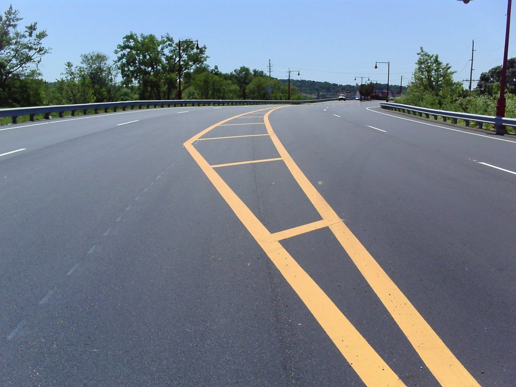 Double Solid Yellow Line — Pensacola, FL — Emerald Coast Striping
