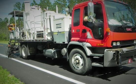 Red Truck — Pensacola, FL — Emerald Coast Striping