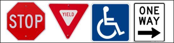 Different Road Signs — Pensacola, FL — Emerald Coast Striping