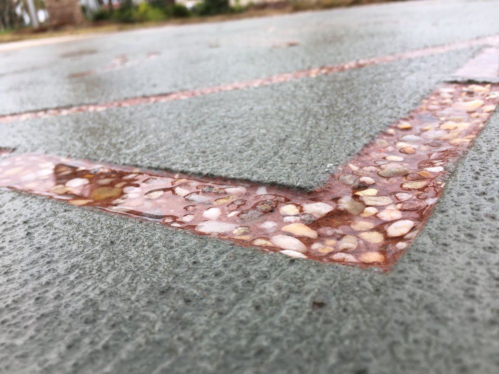 Close-Up Photo of Flooring — Pensacola, FL — Emerald Coast Striping