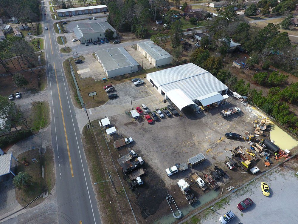Top View of The Office — Pensacola, FL — Emerald Coast Striping