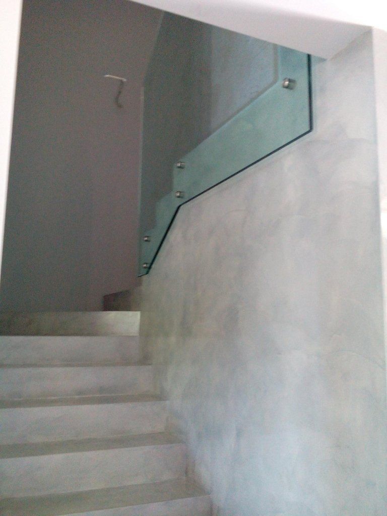 corrimano scale in vetro